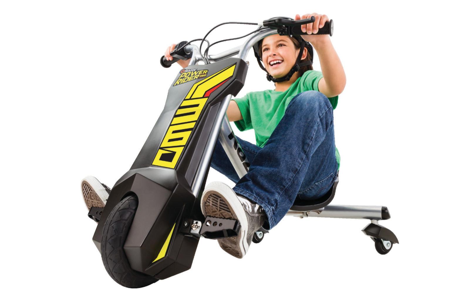 Electric Ride-on PowerRider 360, Black<br>Elektrischer Kinder Ride-on