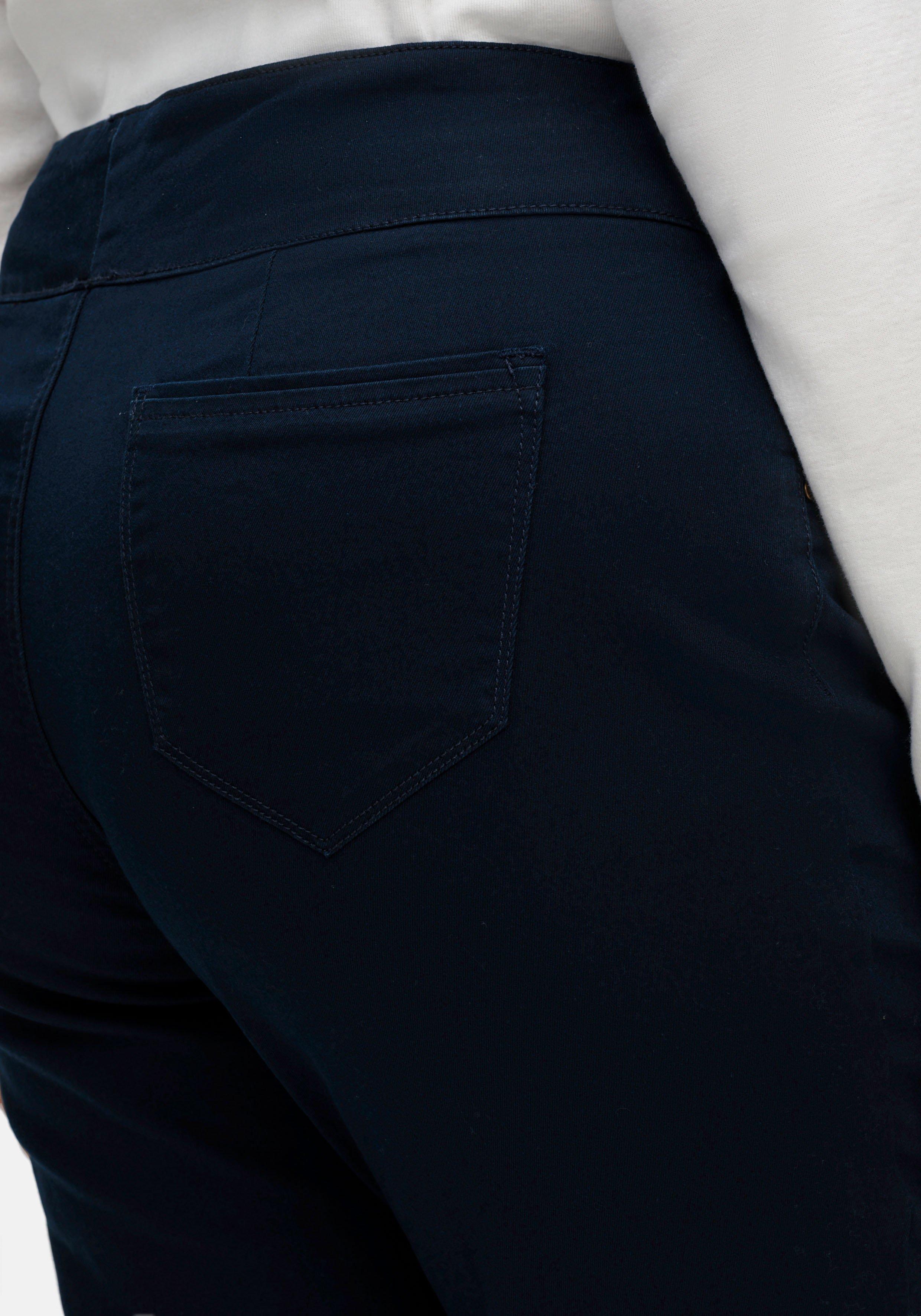 Gerade Hose mit hohem Rundum-Dehnbund