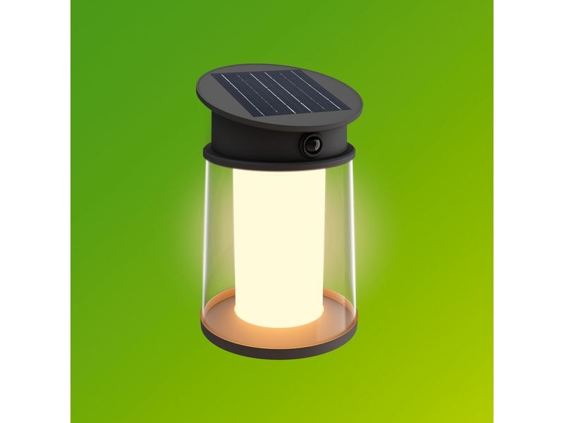 Philips Juda Wand Solar UE RD 2700K anthrazit Solar-Aussenwandleuchte mit Bewegungssensor