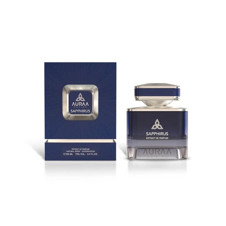 Auraa Desire Sapphirus Unisex Eau de Parfum für Damen und Herren, 100 ml