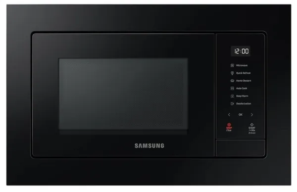 Samsung MQ7000A MG23A7318CK - Mikrobølgeovn med grill - til indbygning - 23 liter - 800 W - sort