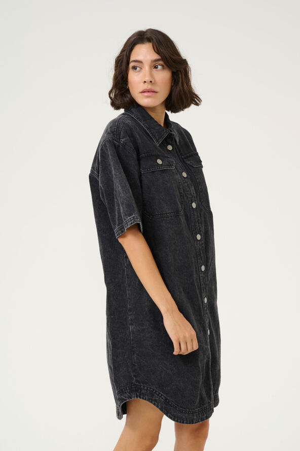Kaffe KAemma Denim Shirt Dress Medium grey denim