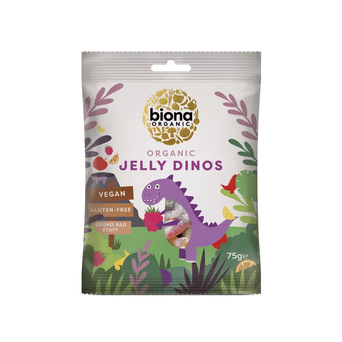 Biona Organic Vingummi Dinosaurer Ø - 75 g