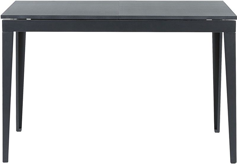 NORLEY - Uitschuifbare eettafel - Zwart - 80 x 120/160 cm - MDF