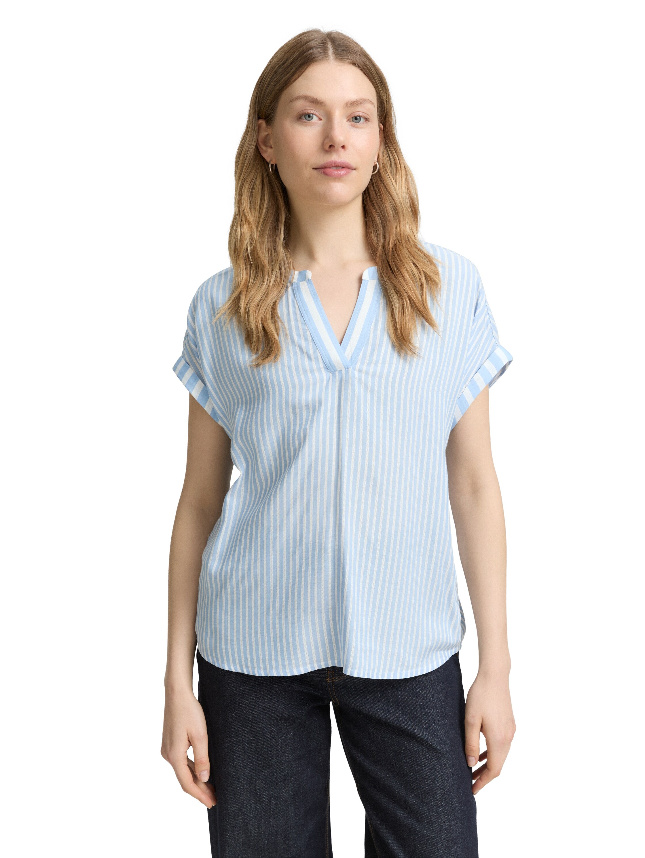 TOM TAILOR Shirtbluse , mit Streifen Muster