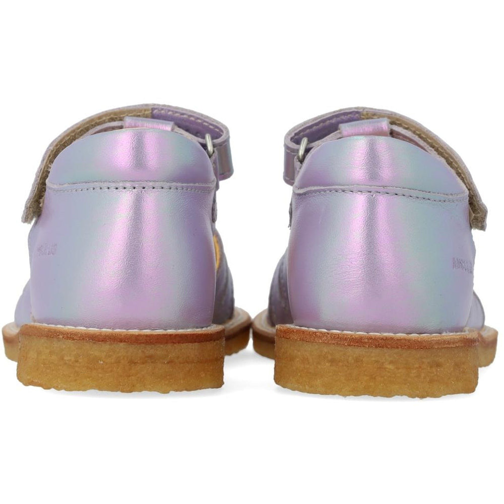 Køb Angulus Iridescent Lilac Shine Sandal Med Dråbedetalje