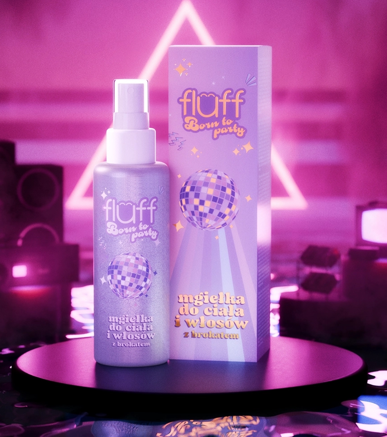 Fluff - *Born to Party* - Spray Corporal e Capilar com Glitter