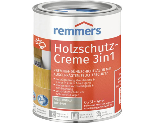 Remmers Houtbeschermingscrème Zilvergrijs 750 ml