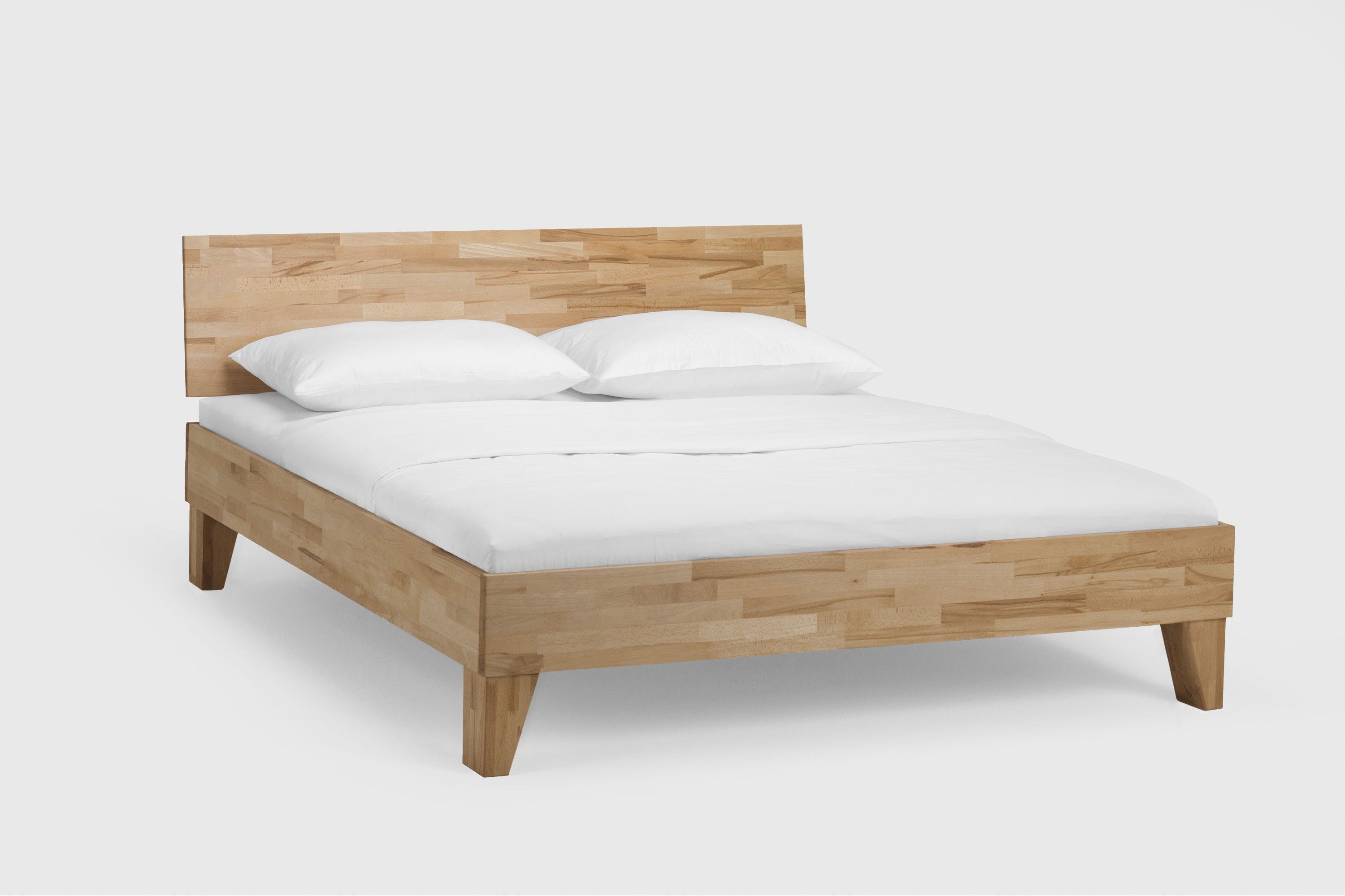 Holzbett Classic 90 x 210 cm Kernbuche geölt