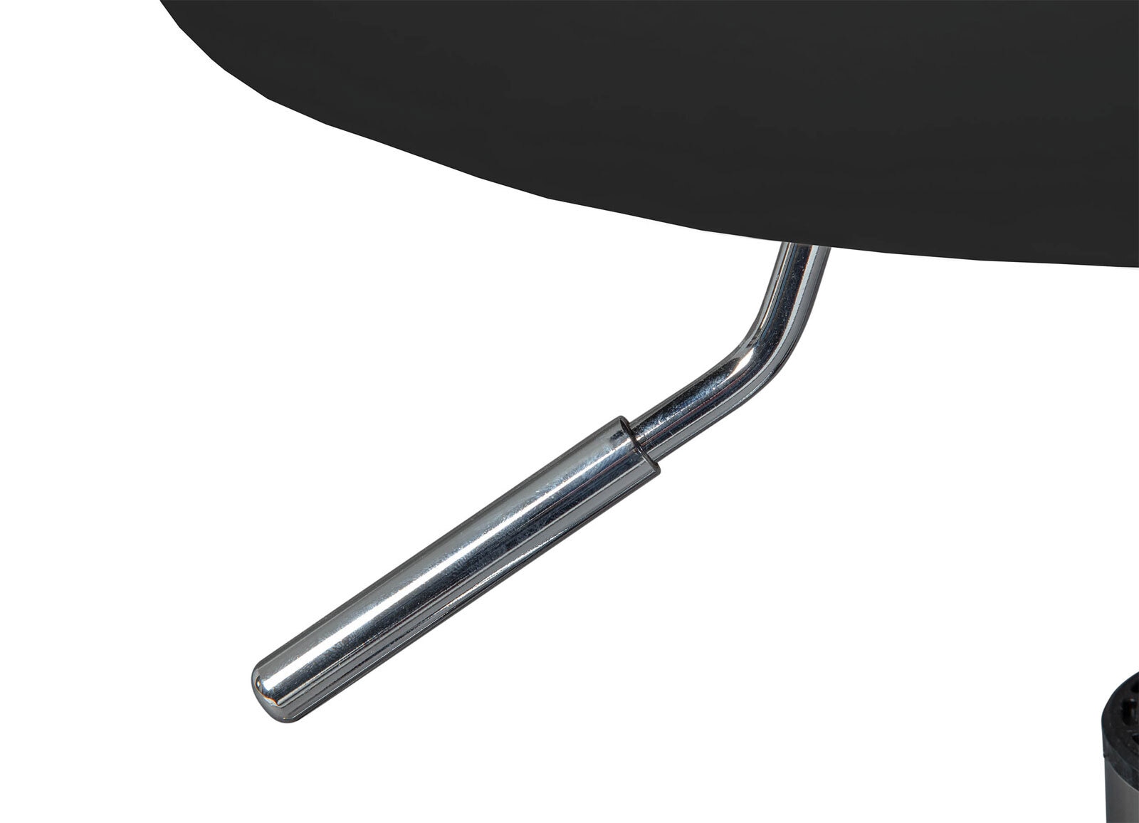 Hocker DIETER schwarz 33 x 50-66 x 33 cm