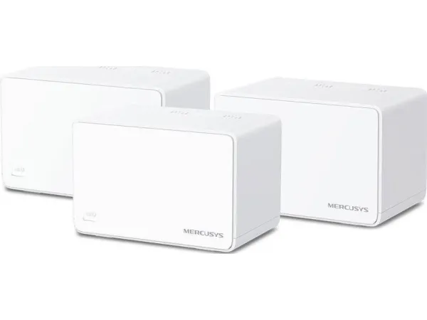 Mercusys Halo H80X (3-pack), Hvid, Intern, Mesh-system, 650 m², Dual-band (2,4 GHz / 5 GHz), Wi-Fi 6 (802.11ax)
