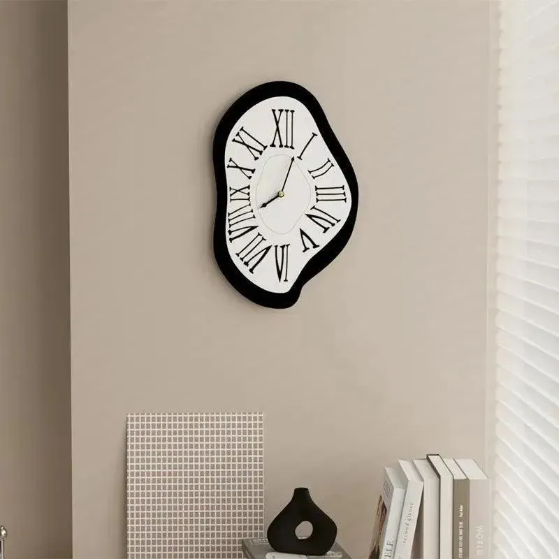 Modern Surrealist Wall Decor Clock | Salvador Garden Numeral Dali Roman Decorative Clock