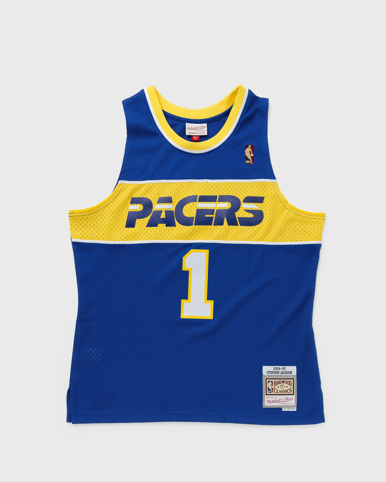 Mitchell & Ness NBA SWINGMAN JERSEY INDIANA PACERS HWC 2004-05 STEPHEN JACKSON #1