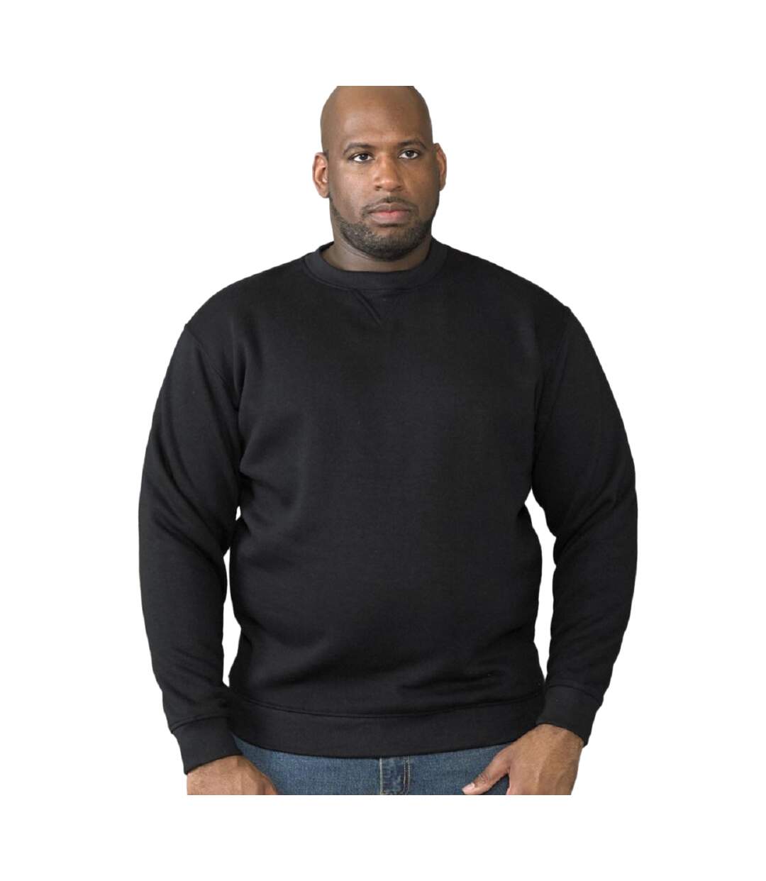 Duke Rockford - Pull col ras-du-cou grande taille - Homme (Noir) - UTDC105