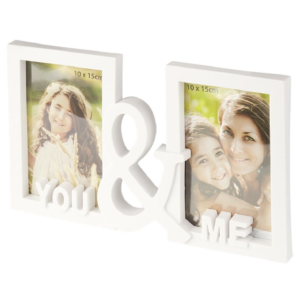 Cadre photo 2 vues 10x15 cm You & Me