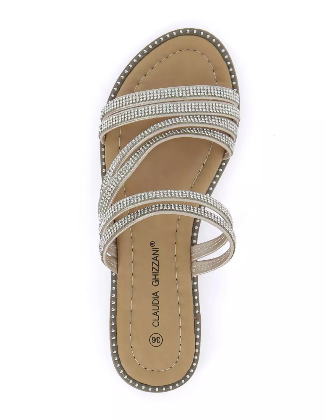 CLAUDIA GHIZZANI 2ER0040701 8100 HF - Mules & sabots CHAMPAGNE-PU