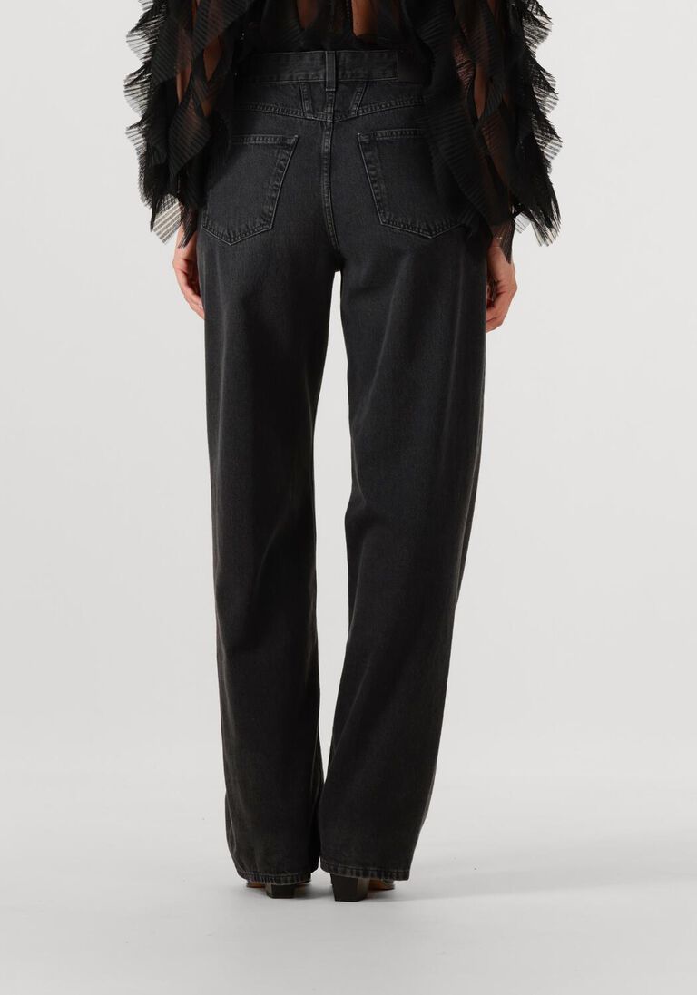 donkergrijze closed wide jeans nikka