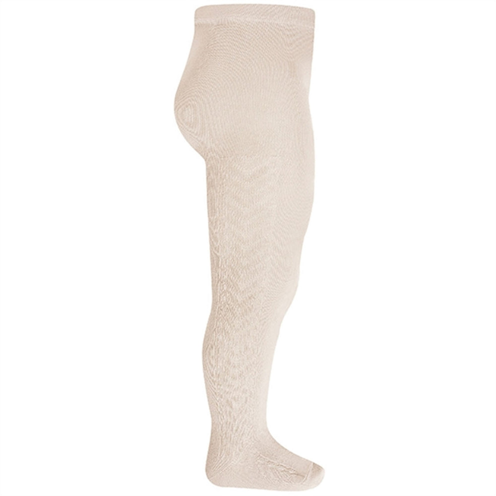 Strømpebukser m. Sidemønster Linen