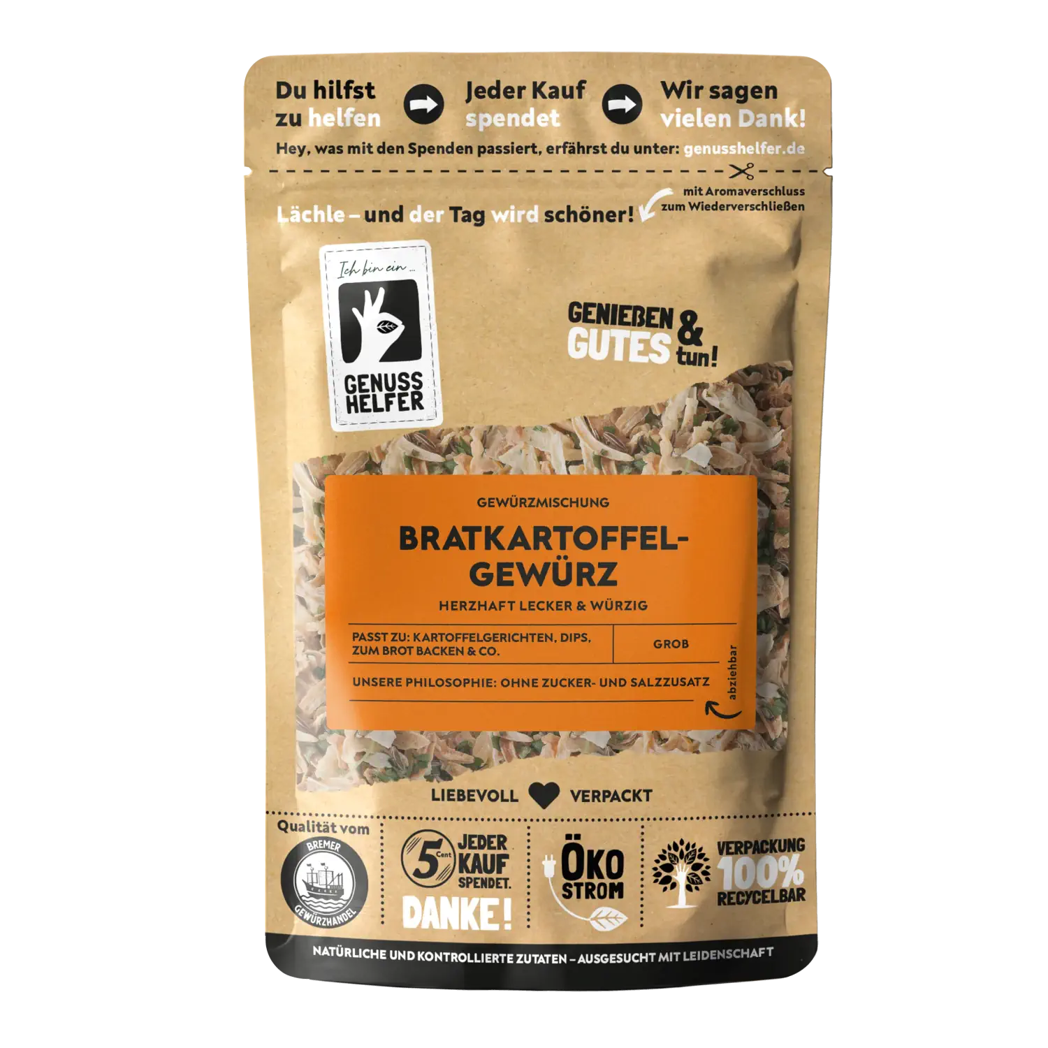 Bratkartoffelgewürz, grob, 3er Pack