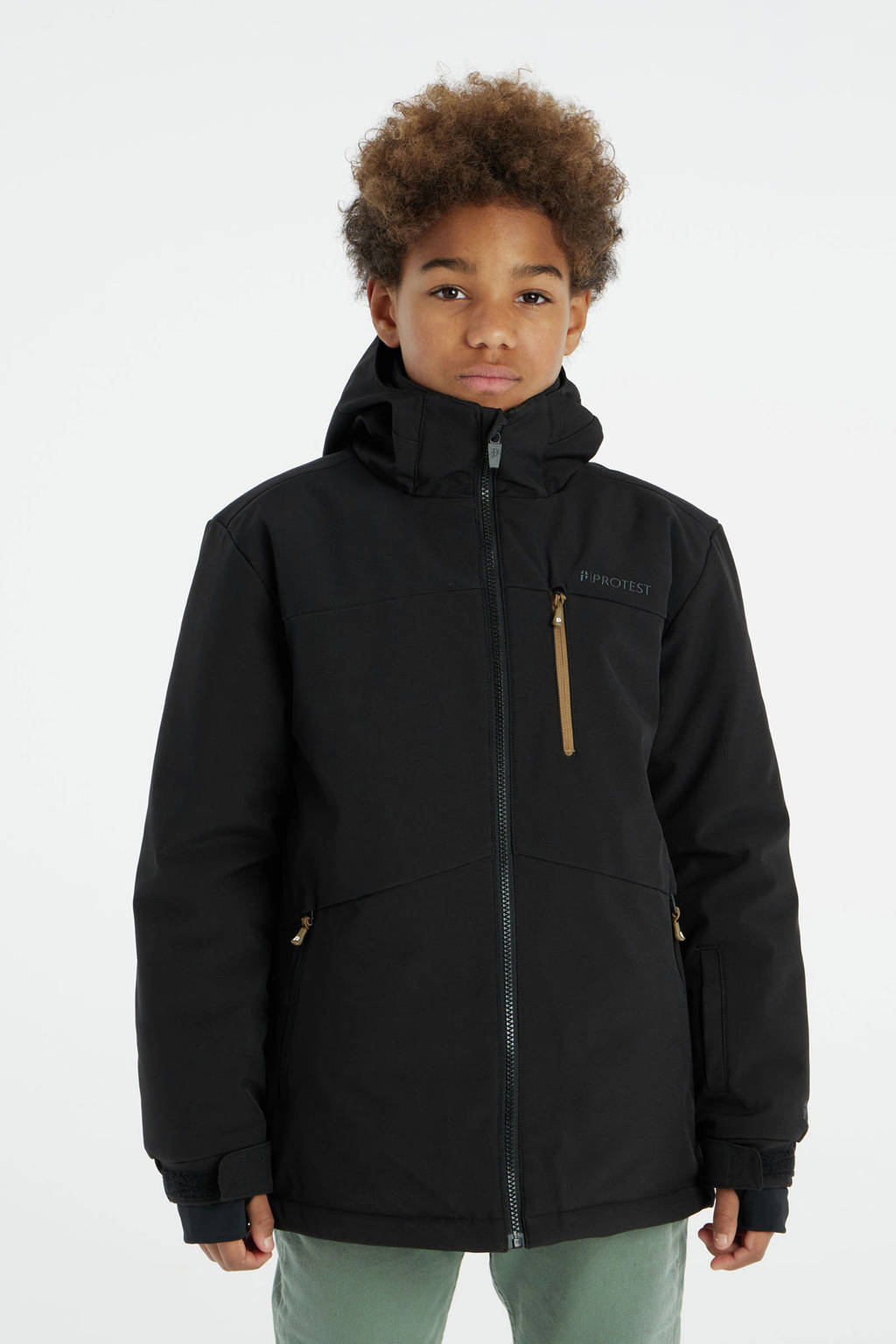 Protest softshell ski-jack PRTBALOE JR zwart