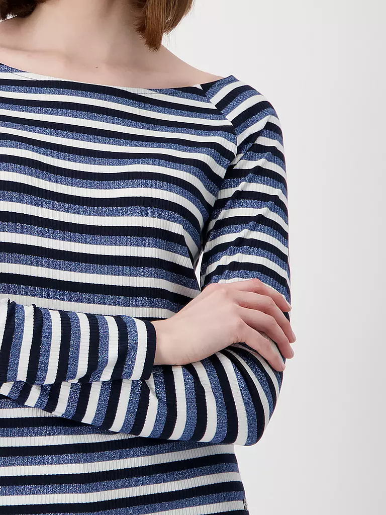 MONARI Langarmshirt blau
