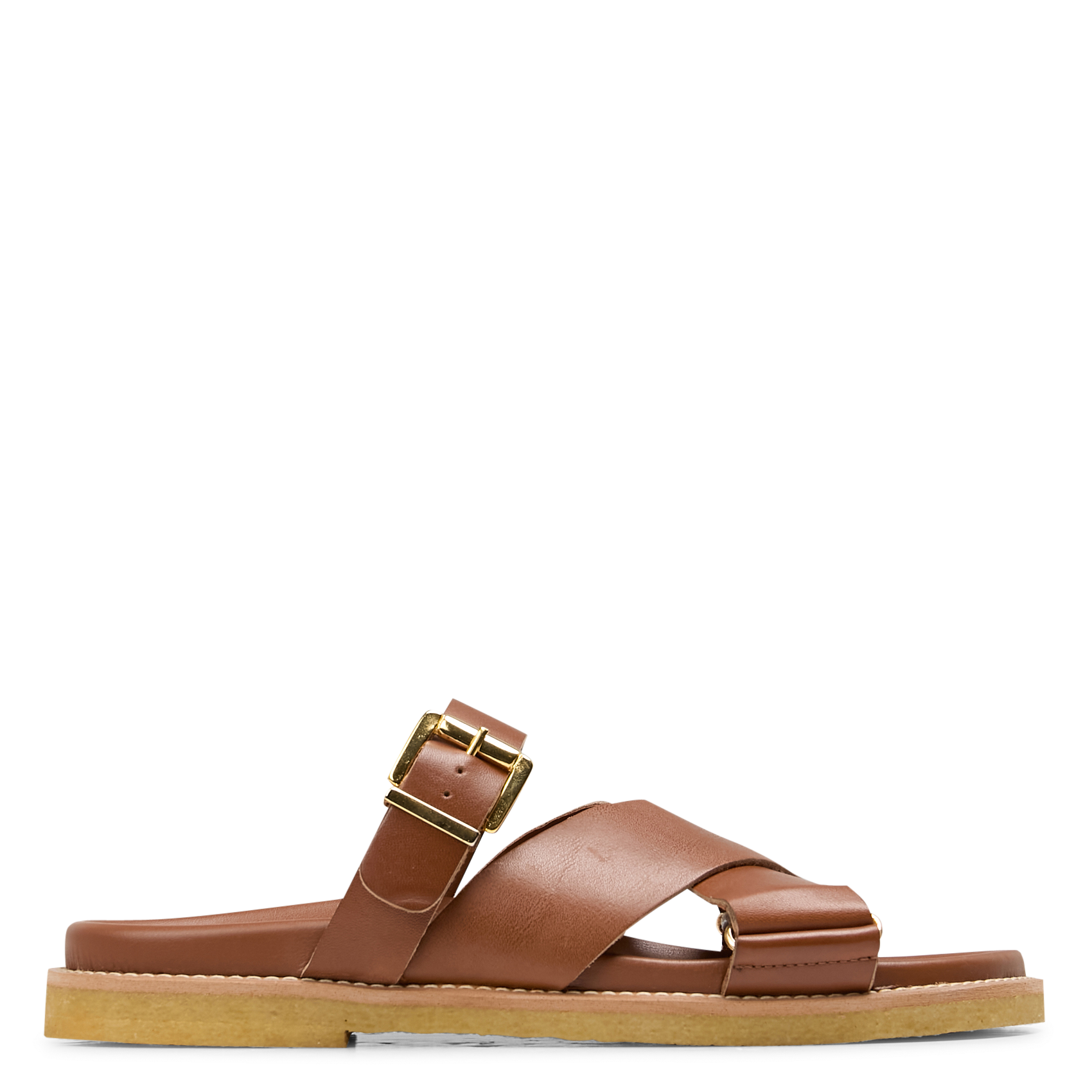 KIMMEI CORK - Sandales compensées en cuir | Blanc