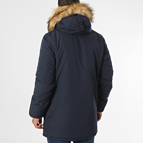 Parka Capuche Fourrure Everest Faux Fur M5011741A Bleu Marine
