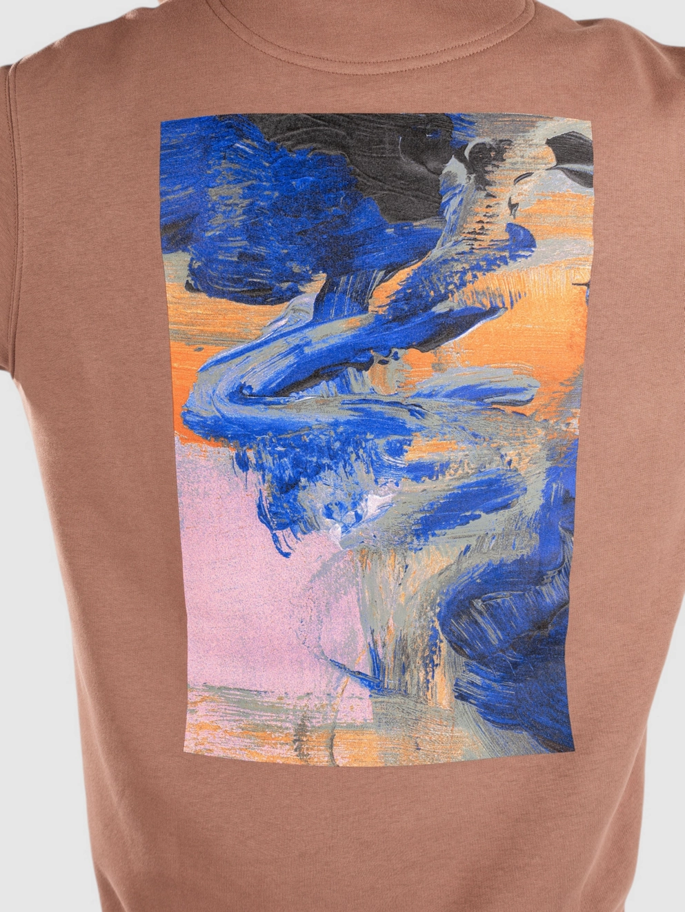 Poetic Collective Painting Hoodie brown