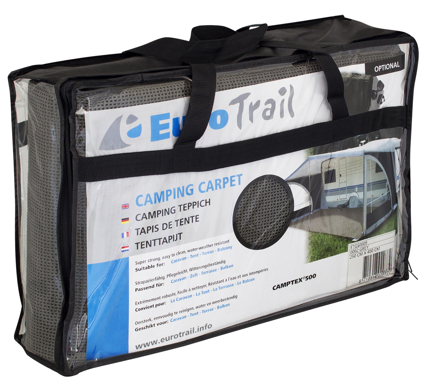 Eurotrail Camptex 300 x 500 tenttapijt - Anthracite