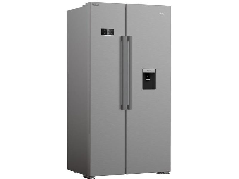 Beko Foodcenter GN163242XBCHN Silber Side by Side Kühlgerät mit Eiswürfelspender