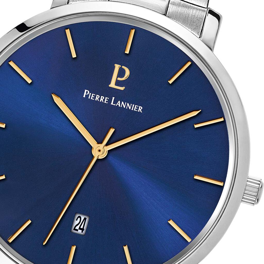 Montre Lannier Collection Echo Acier Argenté
