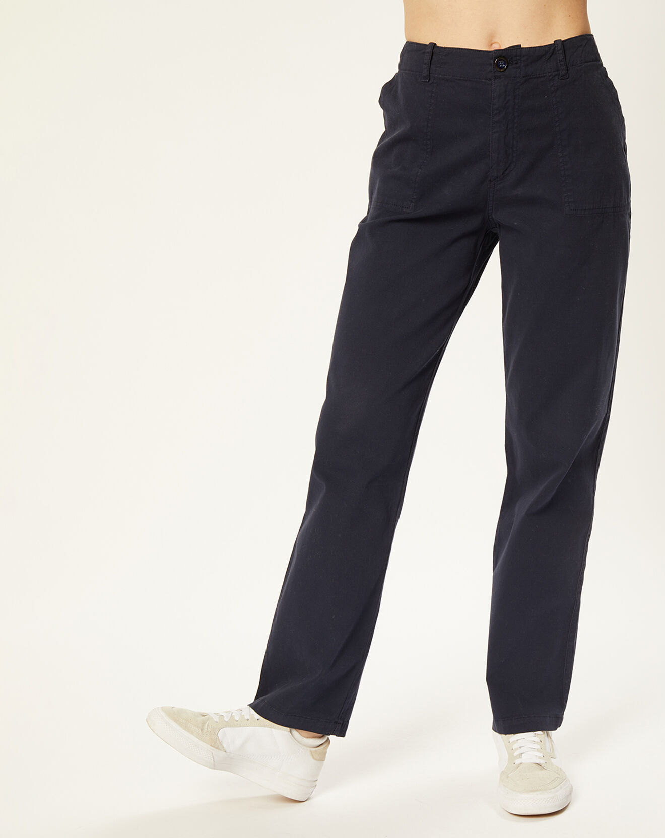 Harris Wilson Pantalon en Coton & Lin Cora marine
