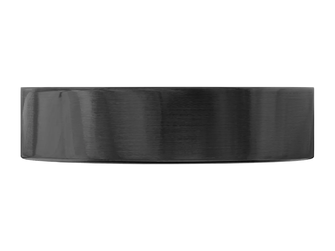 Vasque à poser ronde - Couleur gun métal - 38 cm - DECHATEL