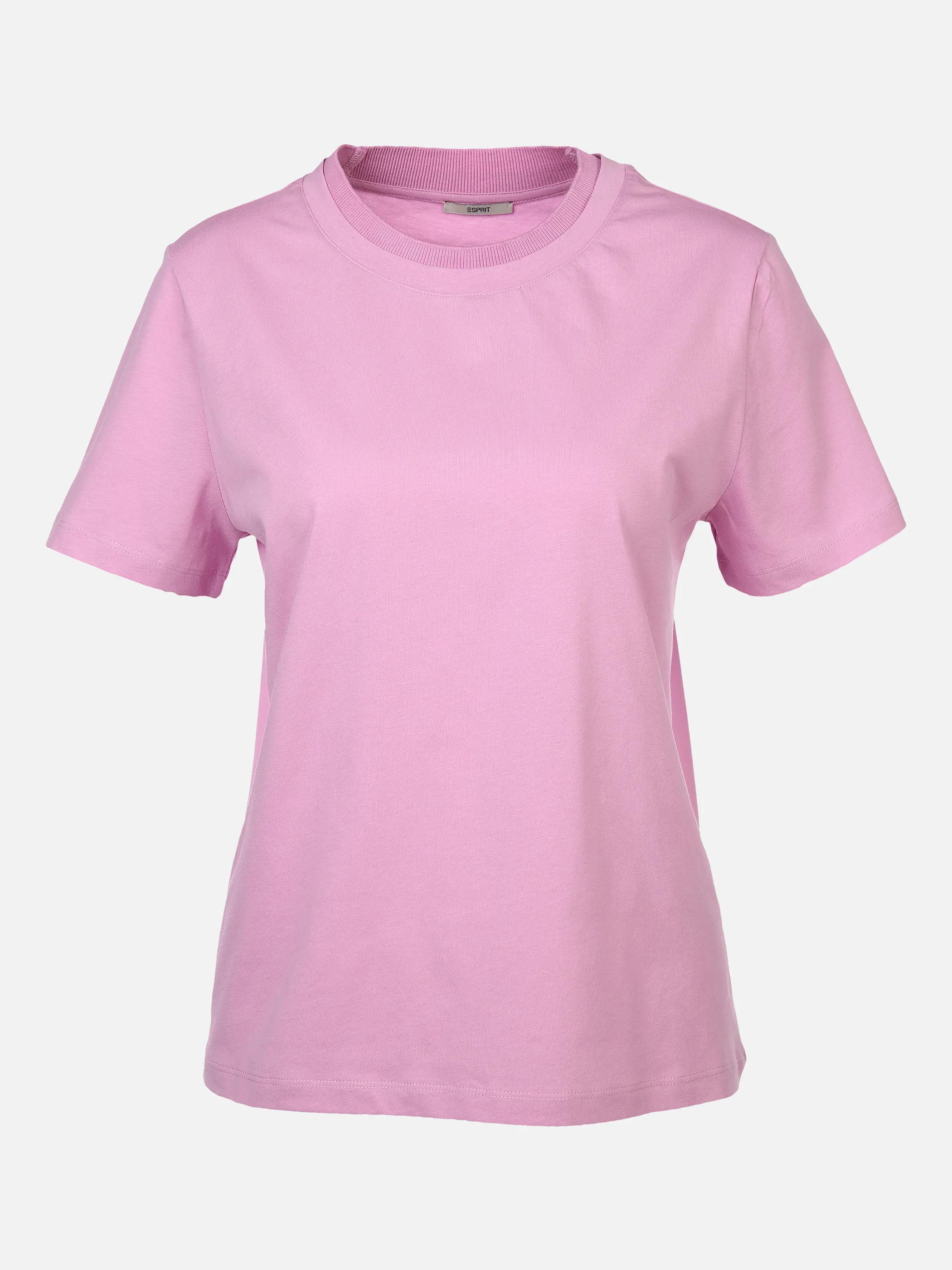 Damen Shirt mit geripptem Ausschnitt