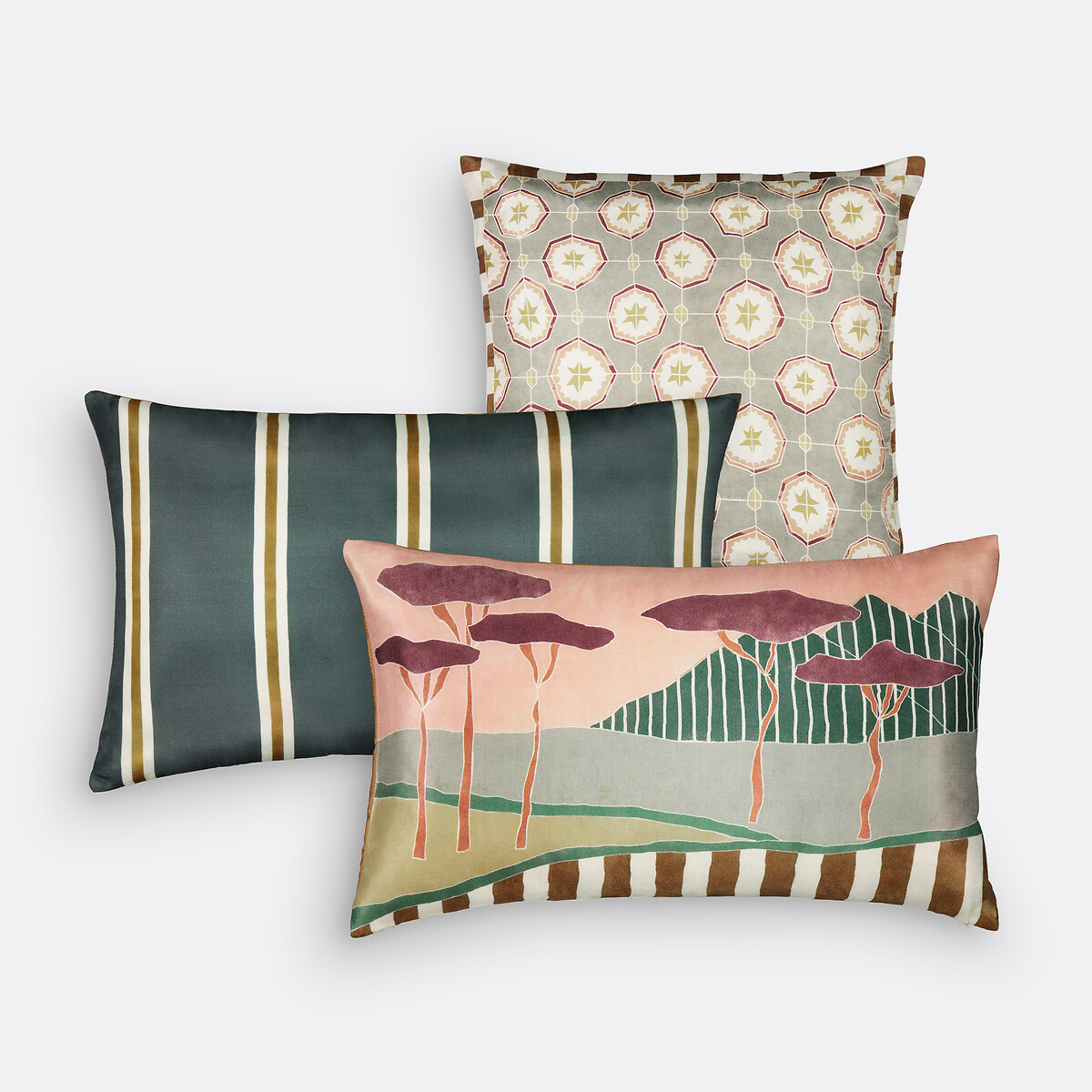 LA REDOUTE INTERIEURS<br>Capa de almofada 45x45 cm, seda pura, Solaro