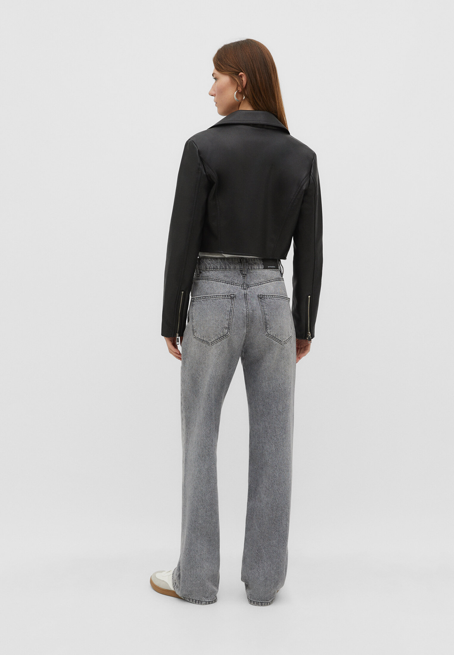 calça jeans D92 reta de perna larga