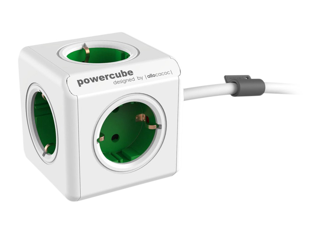 PowerCube Extended inclusief dock stekkerdoos - green