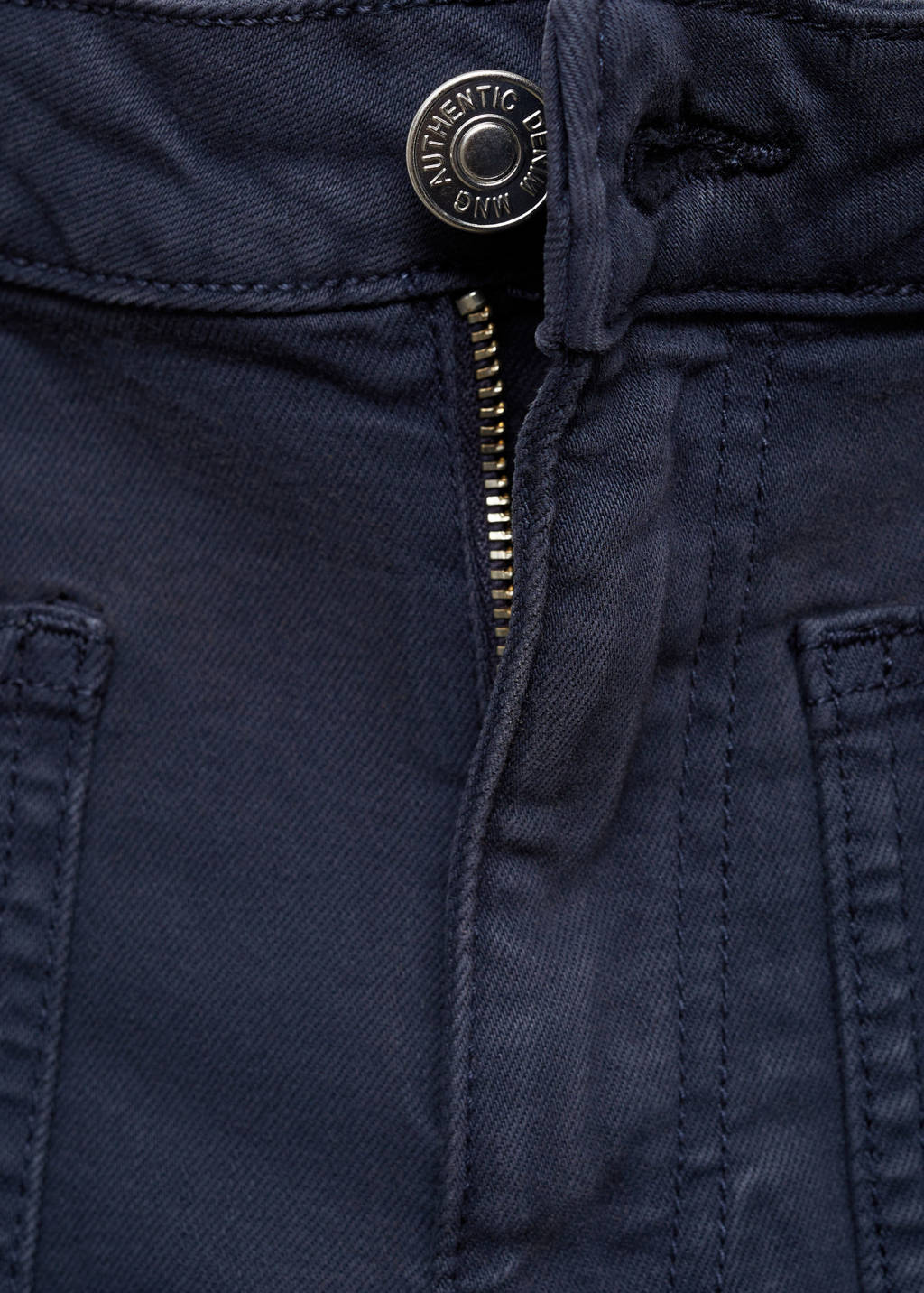 MANGO TEEN casual broek donkerblauw