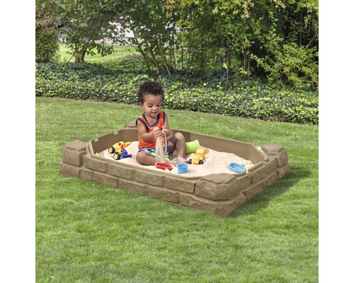 Step2 Play & Store zandbak, kunststof, 107 x 71 x 28 cm, bruin