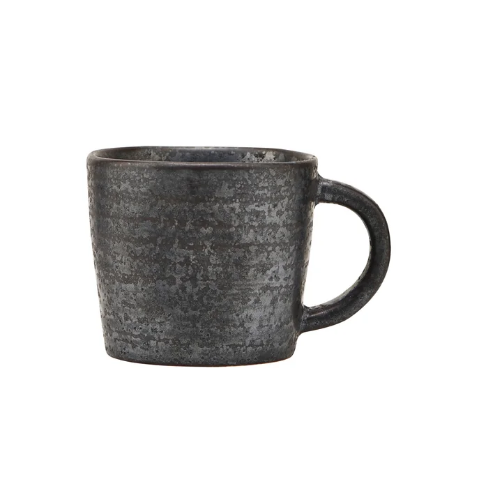 House Doctor - Espressotasse Pion, schwarz / braun