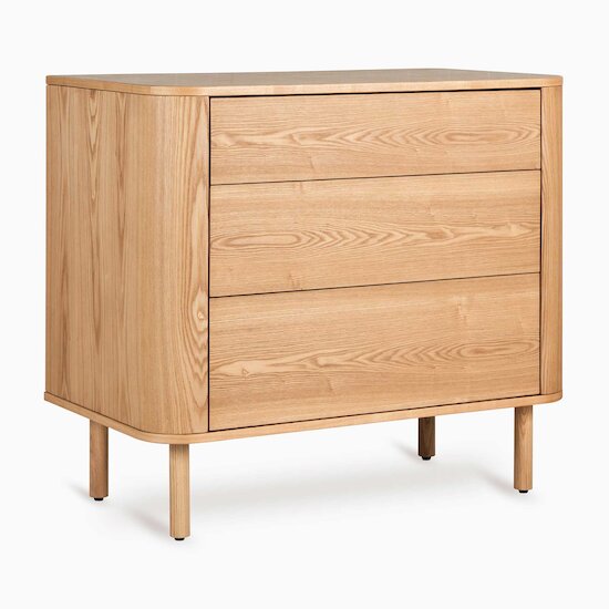 Yume Commode 3 Tiroirs   Natural Ash Wood        de               Quax