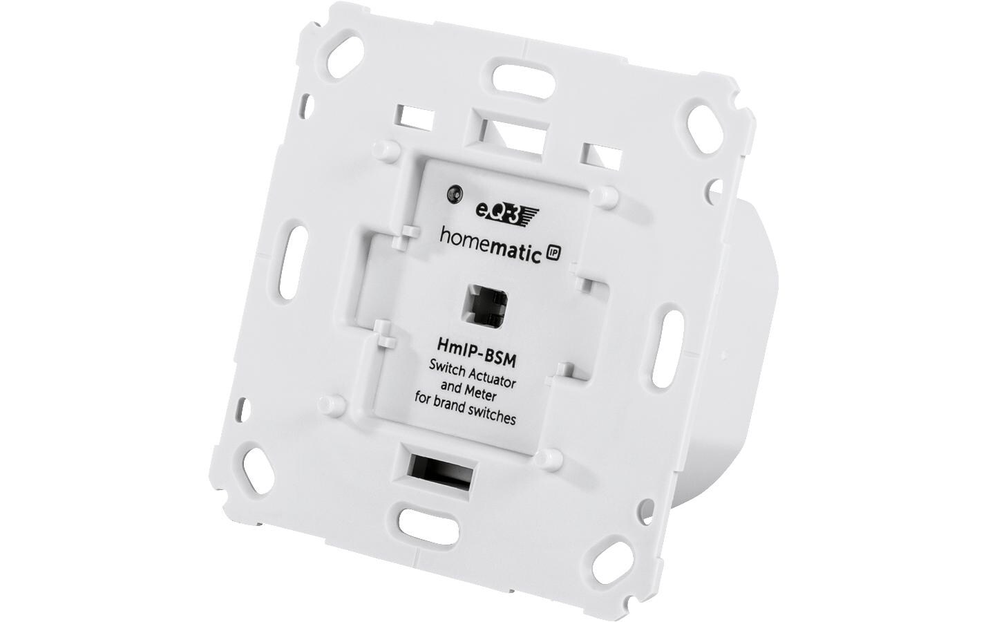Smart Home Funk-Schalt-Mess-Aktor für MarkenschalterSmart Home Schaltaktor – HmIP-BSM