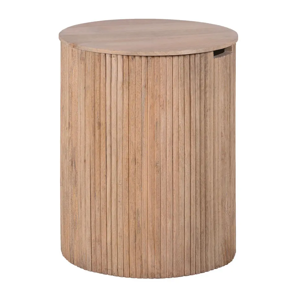 Lewis & Loft Bijzettafel Lonne - FSC® mangohout – Rond ⌀40 – Naturel