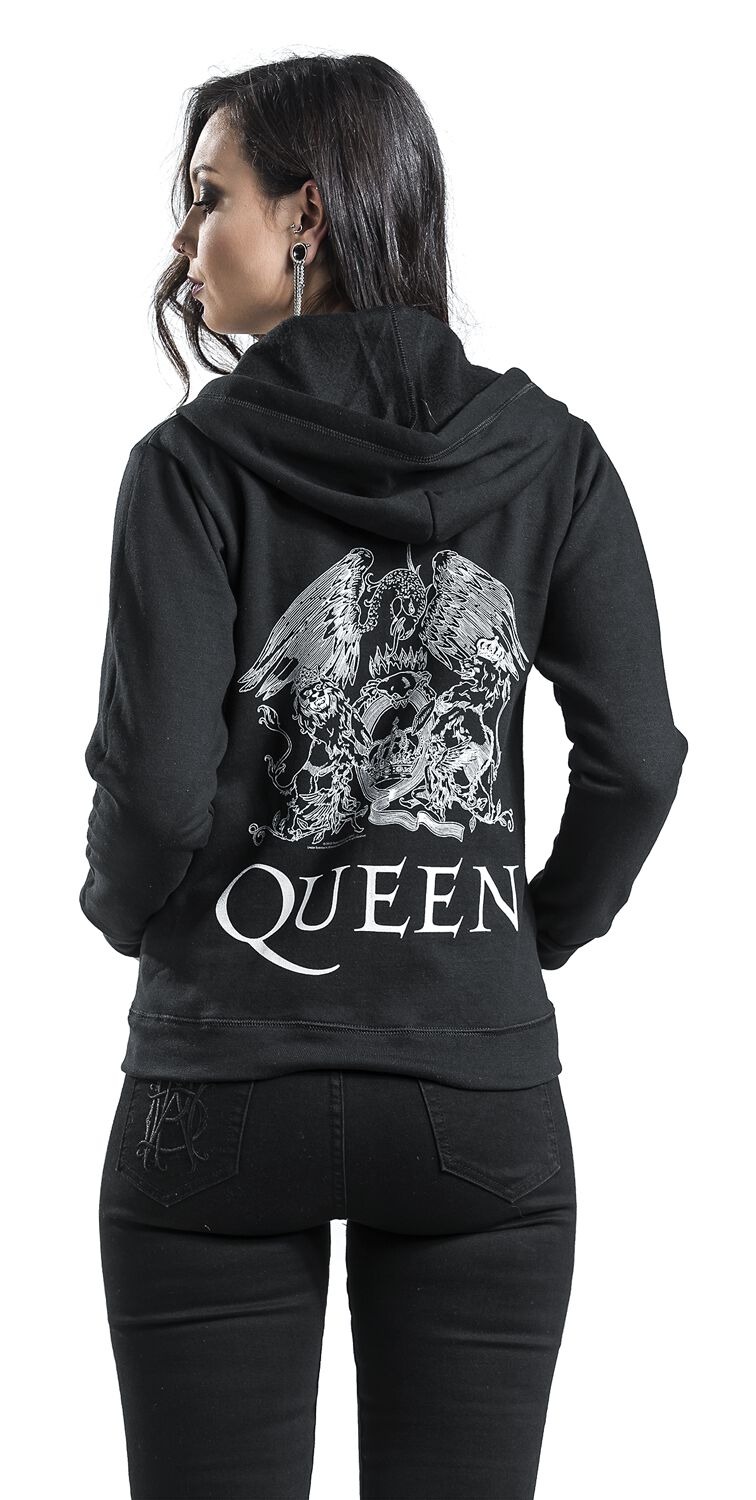 Blason Vintage | Queen Sweat-shirt zippé à capuche