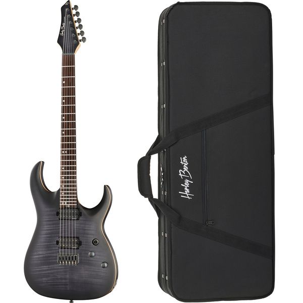 Harley Benton Amarok-6 BKNT Flame Bur Bundle