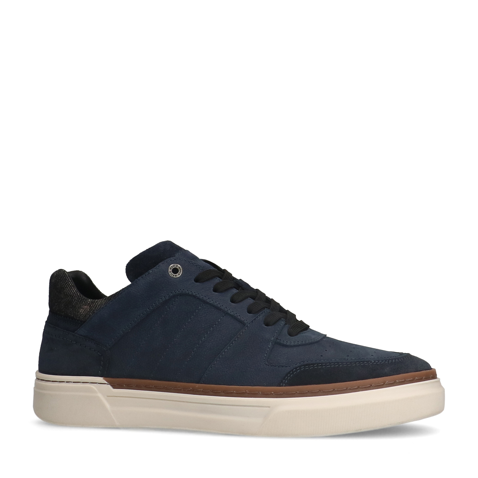 Blauwe nubuck sneakers