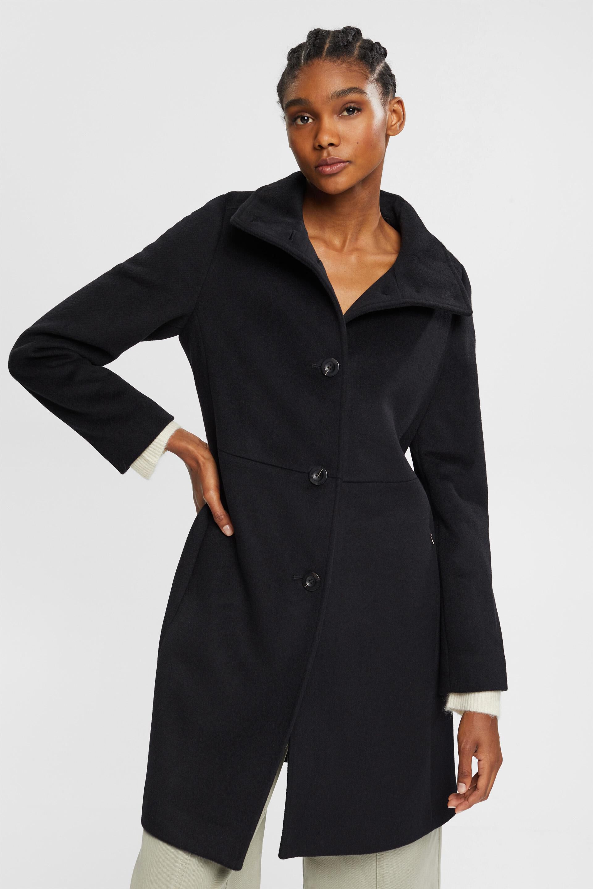 Manteau à teneur en laine