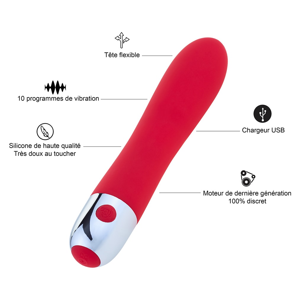 Vibromasseur point G - 10 programmes
