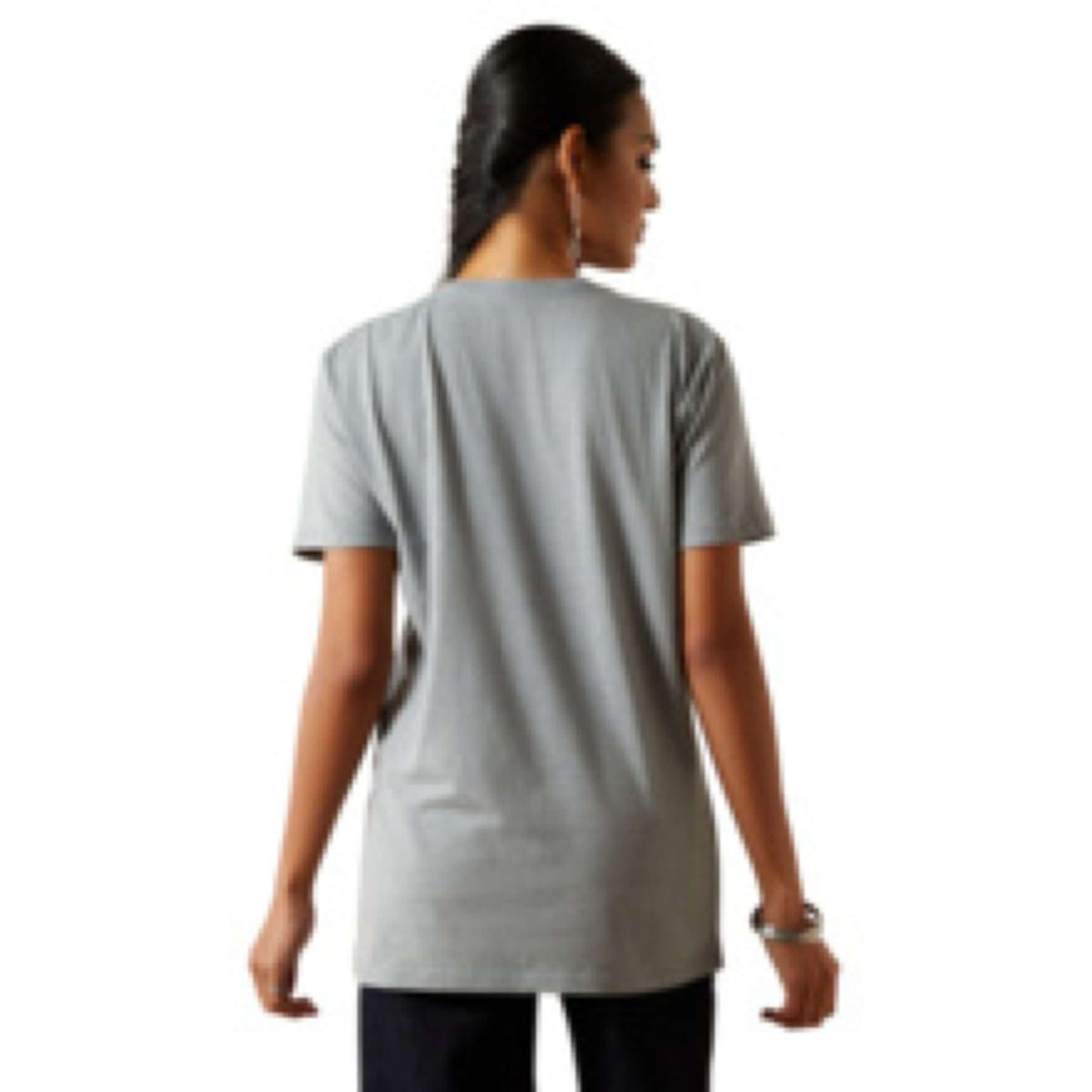Ariat T-Shirt Don't Press Your Luck Dames Ice Blue