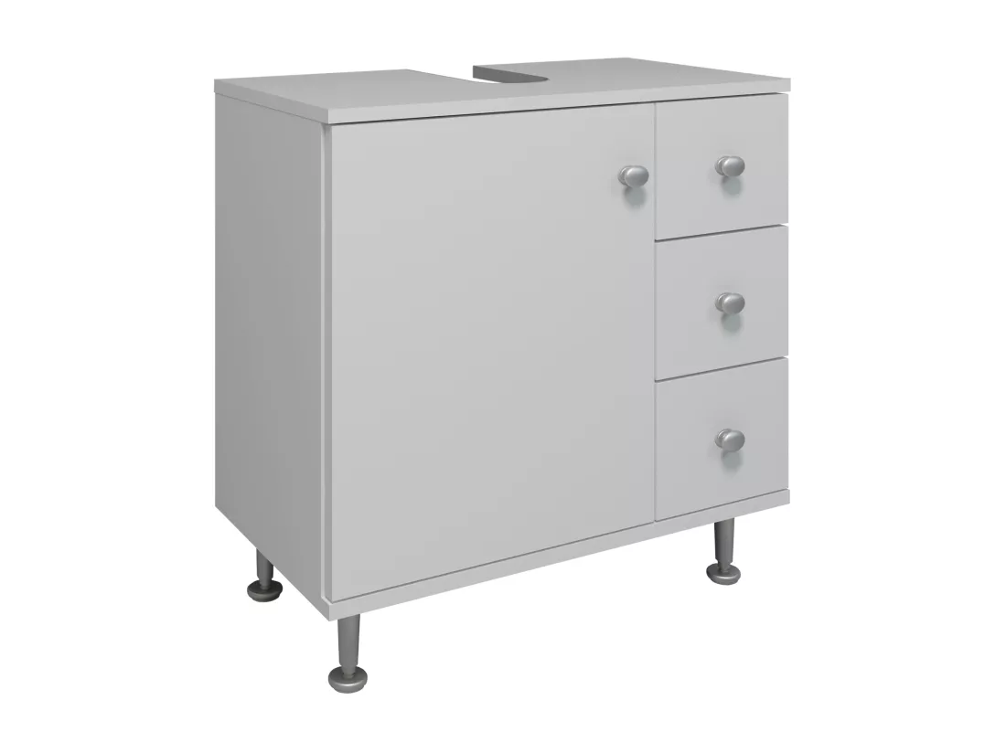Armoire basse de salle de bain en bois Tiroir Nilosi M